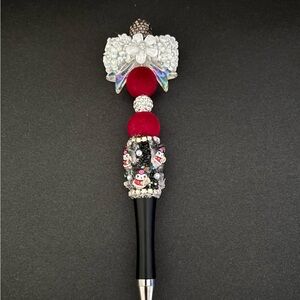 Elegant Black and Red Decorative Pen